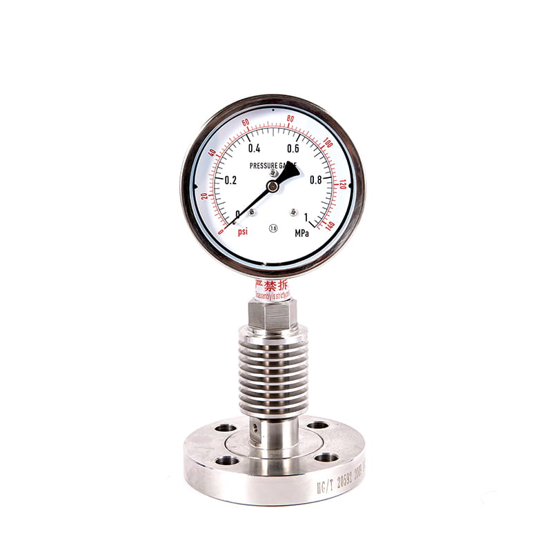 Y-M series omnia immaculatam ferro sanitary sterilis diaphragm pressura Gauges