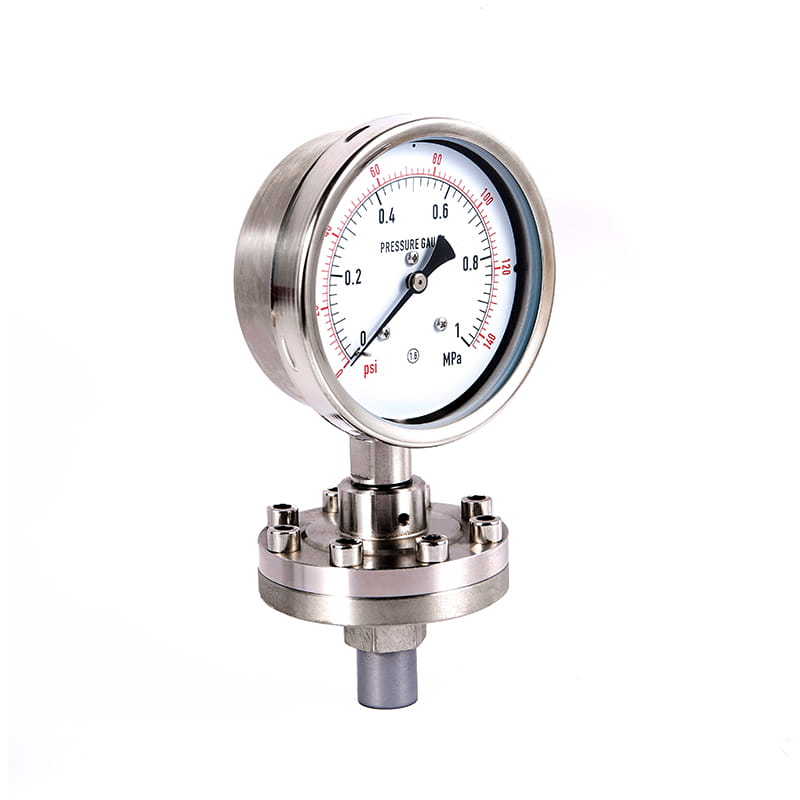 Y-M series omnia immaculatam ferro sanitary sterilis diaphragm pressura Gauges Y-M series omnia immaculatam ferro sanitary sterilis diaphragm pressura Gauges